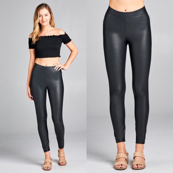 Pants - Vegan Leather Leggings